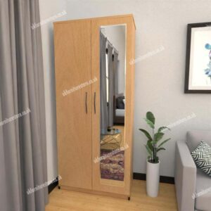 Zen 2 Door Wardrobe With 1 Mirror - Image 5