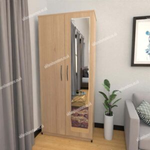 Zen 2 Door Wardrobe With 1 Mirror - Image 10