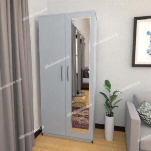 Zen 2 Door Wardrobe With 1 Mirror - Image 12