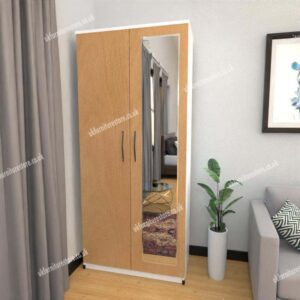 Zen 2 Door Wardrobe With 1 Mirror - Image 14