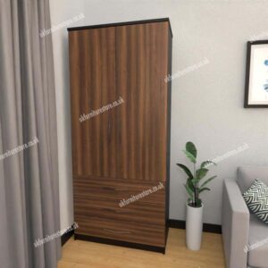 Zen 2 Door Wardrobe With 3 Drawer - Image 6