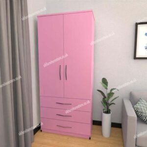 Zen 2 Door Wardrobe With 3 Drawer - Image 11