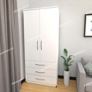 Zen 2 Door Wardrobe With 3 Drawer - Image 15