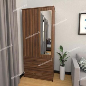 Zen 2 Door Wardrobe With 1 Mirror and 3 Drawer - Image 13