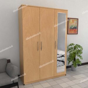 Trivia 3 Door Wardrobe With 1 Mirror - Image 3