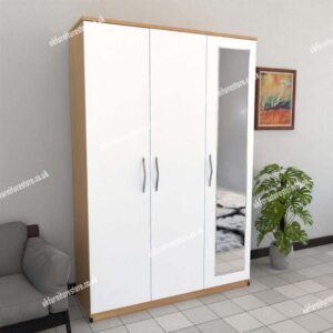 Trivia 3 Door Wardrobe With 1 Mirror - Image 4