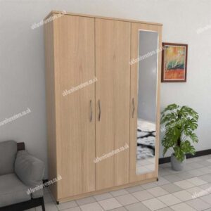 Trivia 3 Door Wardrobe With 1 Mirror - Image 10