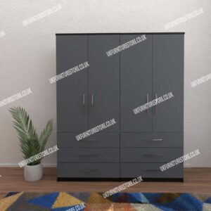 Omni 4 Door Wardrobe With 6 Drawers - Image 5