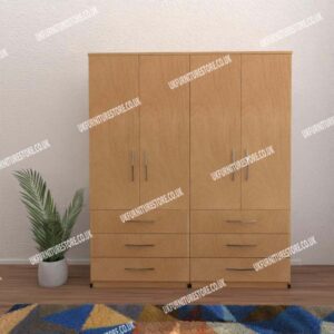 Omni 4 Door Wardrobe With 6 Drawers - Image 3