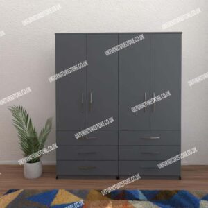 Omni 4 Door Wardrobe With 6 Drawers - Image 10