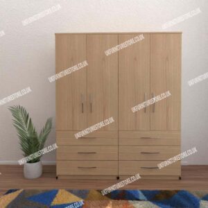 Omni 4 Door Wardrobe With 6 Drawers - Image 11