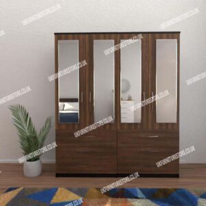 Omni 4 Door Wardrobe With 4 Mirrors and 6 Drawers - Image 11