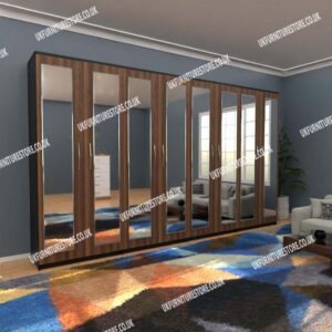 Fitment 8 Door Mirrored Wardrobe - Image 6