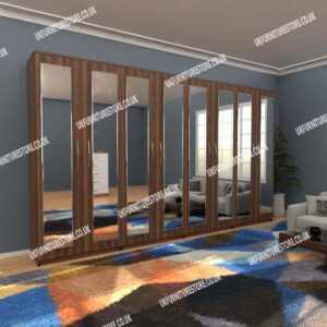 Fitment 8 Door Mirrored Wardrobe - Image 13