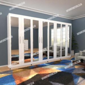 Fitment 8 Door Mirrored Wardrobe - Image 14