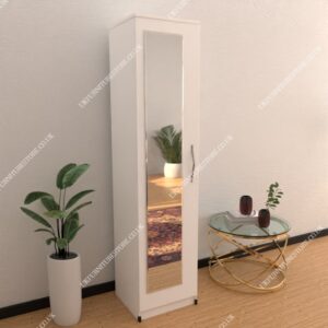 Nimble 1 Door Mirrored Wardrobe - Image 13