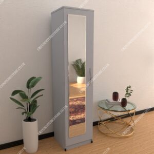 Nimble 1 Door Mirrored Wardrobe - Image 12