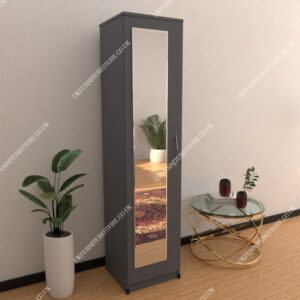 Nimble 1 Door Mirrored Wardrobe - Image 11