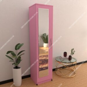 Nimble 1 Door Mirrored Wardrobe - Image 9