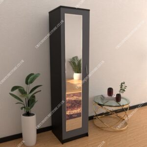 Nimble 1 Door Mirrored Wardrobe - Image 5