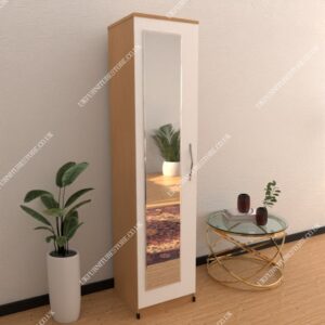 Nimble 1 Door Mirrored Wardrobe - Image 4