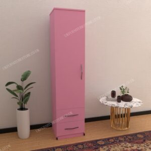 1 Door Wardrobe with 2 Drawers - Image 10