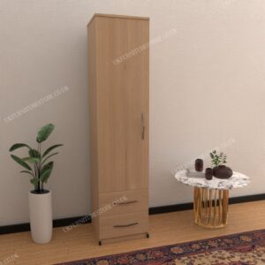 1 Door Wardrobe with 2 Drawers - Image 11