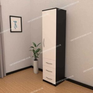 One Door Wardrobe with 3 Drawers - Image 10