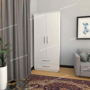 Zen 2 Door Wardrobe With 2 Drawers - Image 9