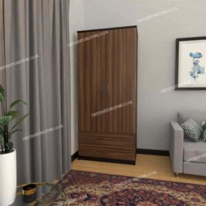 Zen 2 Door Wardrobe With 2 Drawers - Image 3