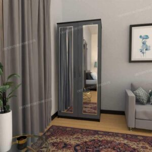 Zen 2 Door Mirrored Wardrobe - Image 6