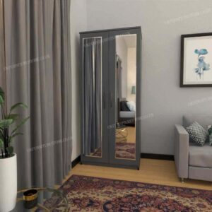 Zen 2 Door Mirrored Wardrobe - Image 8