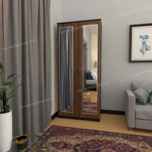 Zen 2 Door Mirrored Wardrobe - Image 12