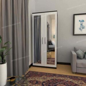 Zen 2 Door Mirrored Wardrobe - Image 14