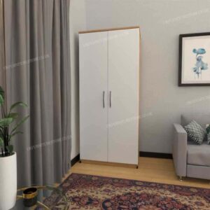 Nimble 2 Door Plain Wardrobe - Image 7