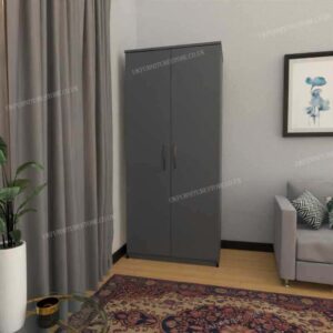 Nimble 2 Door Plain Wardrobe - Image 8