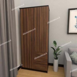 Zen 2 Door Wardrobe With 3 Side Drawers - Image 6