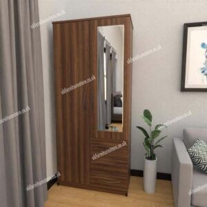 Zen 2 Door Wardrobe With 1 Mirror and 3 Drawers - Image 13