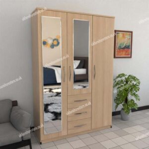 Trivia 3 Door Wardrobe With 2 Mirror and 3 Drawers - Image 10