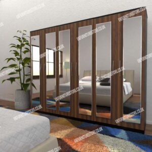 6 Door Wardrobe With 6 Mirrors - Image 7