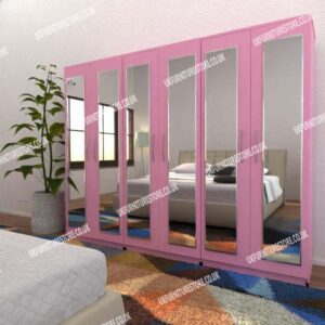 6 Door Wardrobe With 6 Mirrors - Image 12