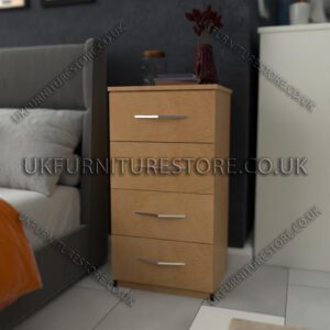 4 Drawer bedside