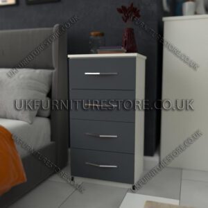 4 Drawer bedside