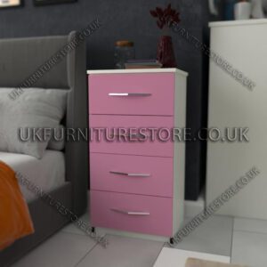 4 Drawer bedside