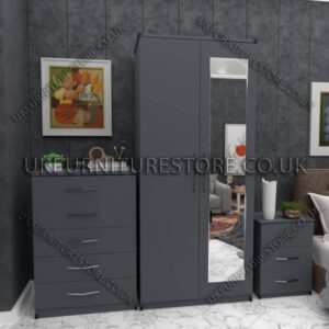 2 Door Wardrobe Set