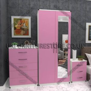 2 Door Wardrobe Set