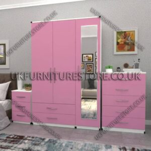 3 Door Wardrobe Set 2 drawer